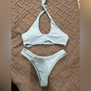 Medium blue bikini set